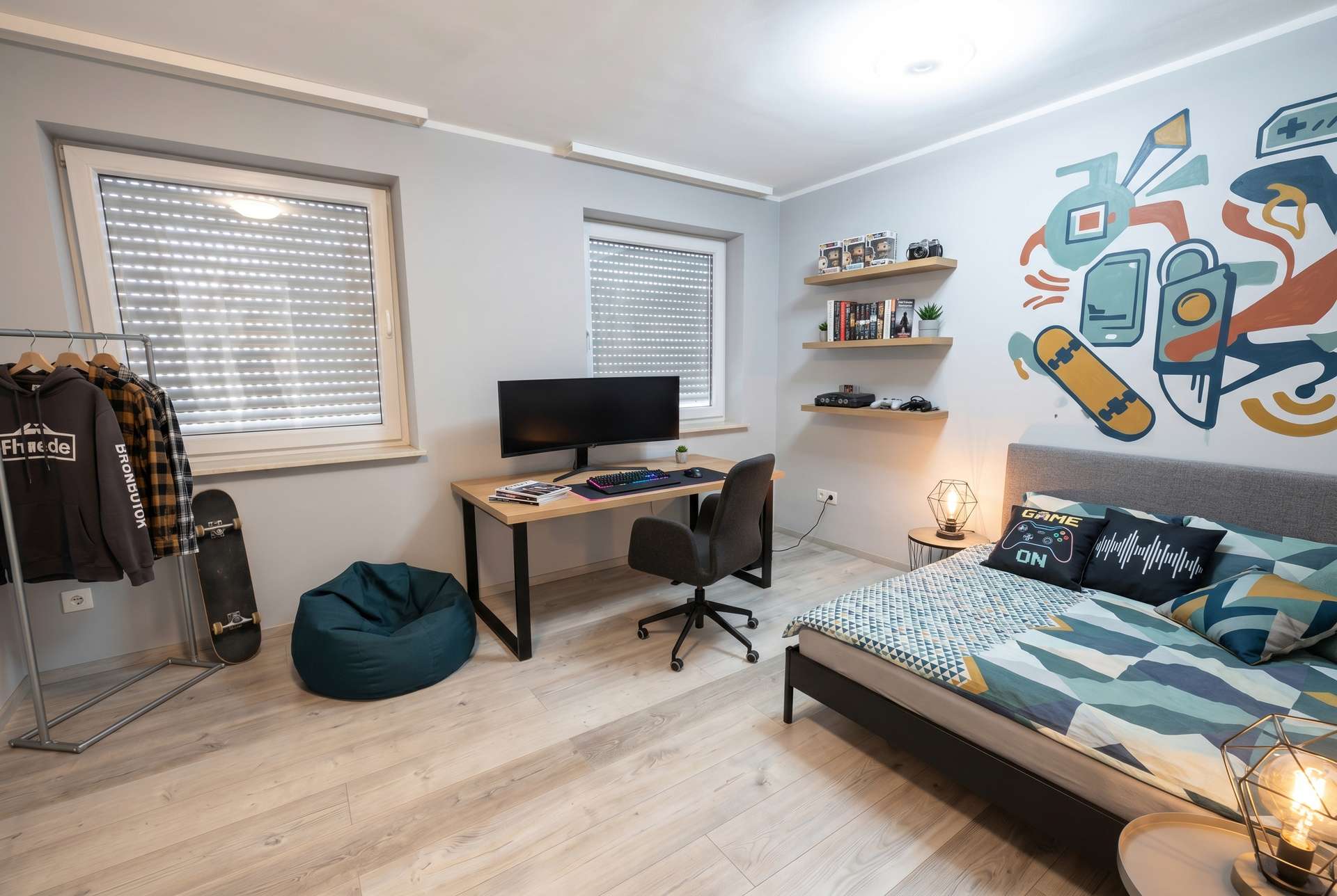staged-Platz zum Spielen, Lernen und Wohlfühlen