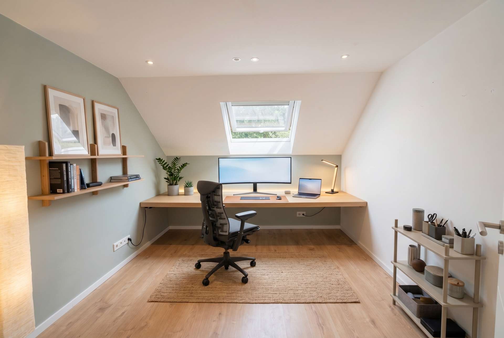 Flexibler Raum für Homeoffice, Gäste oder Rückzug-staged
