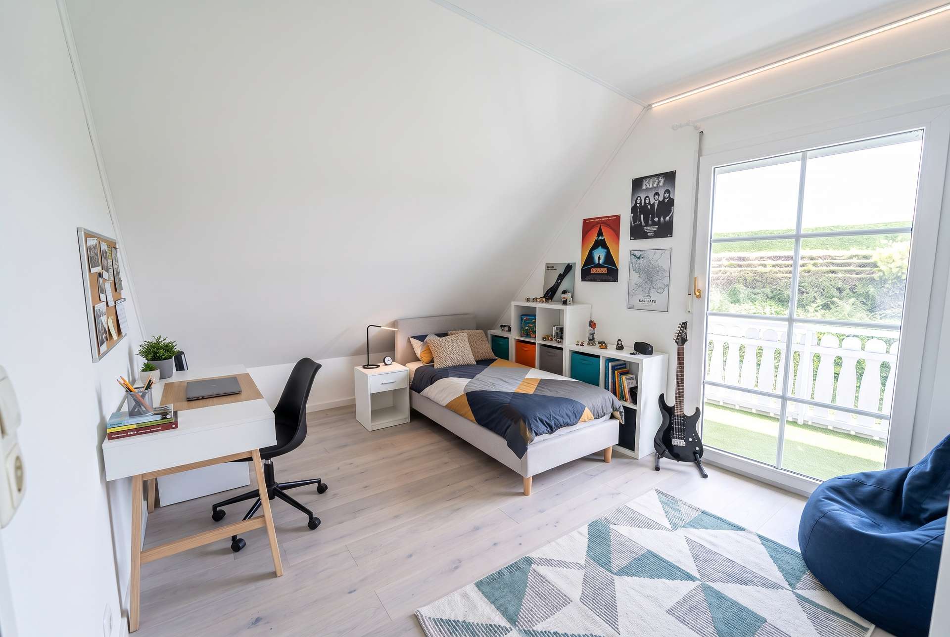 staged-Ein Kinderzimmer, das mit den Bedürfnissen wächst