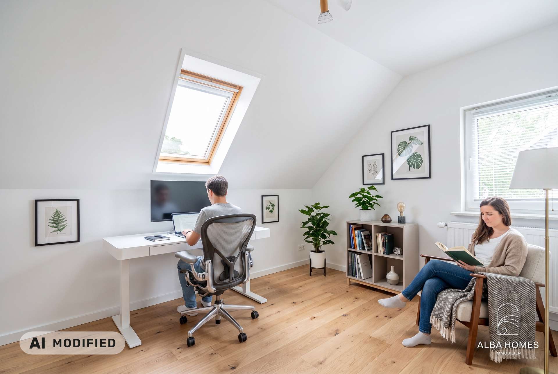 staged-Ideal für Homeoffice, Gäste oder kreative Nutzung
