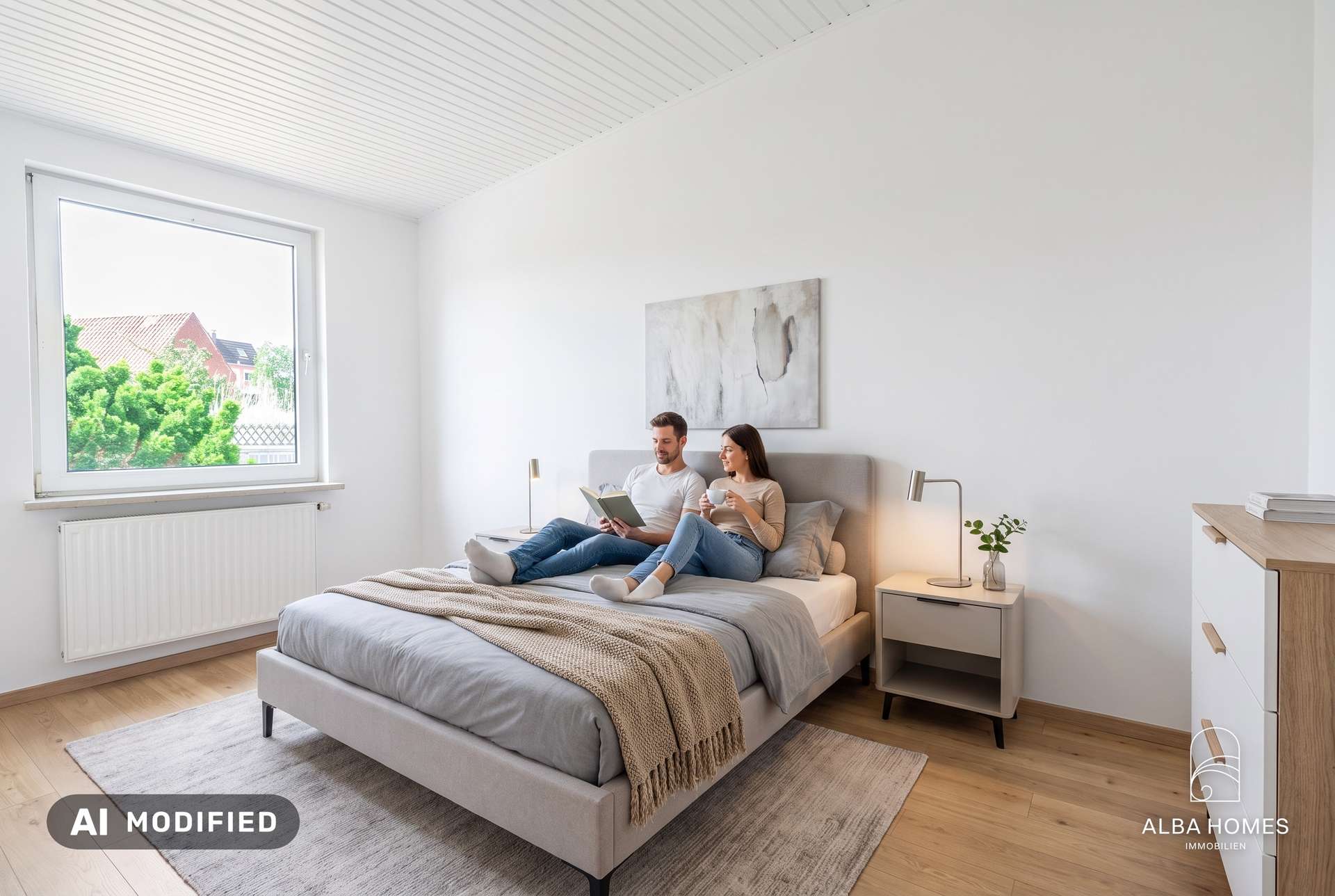 staged-Flexibler Rückzugsort auf einer Ebene
