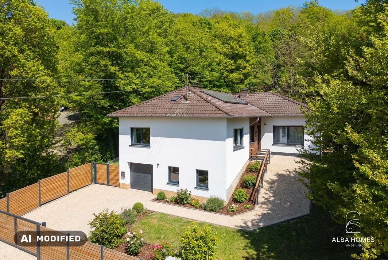 staged:Ruhig wohnen, großzügig leben – mit dem Wald vor der Tür