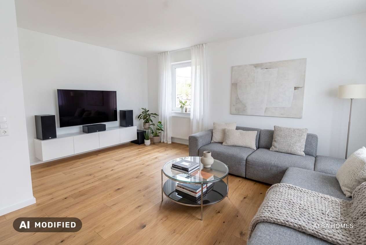 staged: Wohnbereich mit Platz für gemeinsame Abende