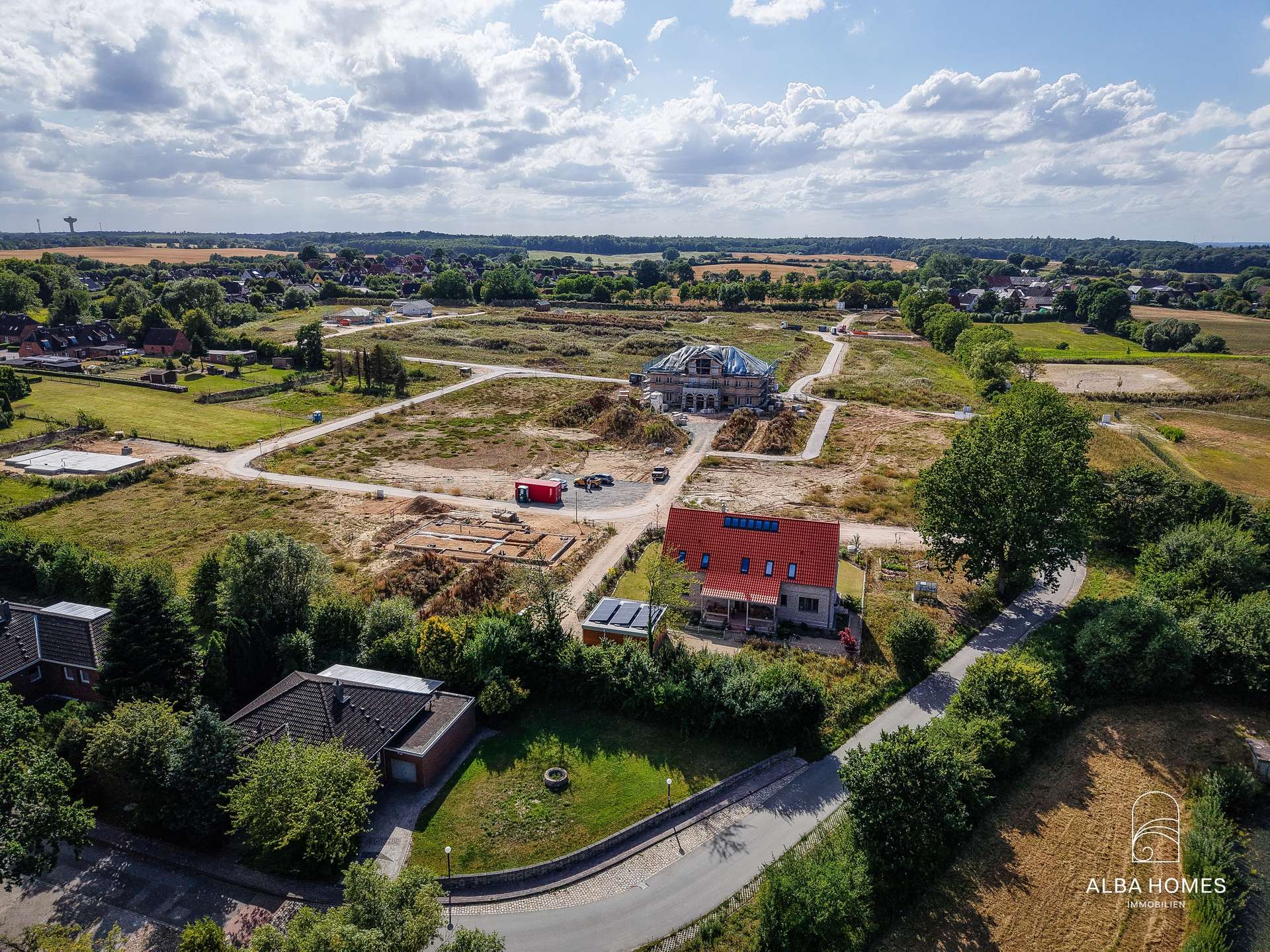 Zwischen gewachsener Nachbarschaft und neuen Möglichkeiten – das Quartier aus der Vogelperspektive.