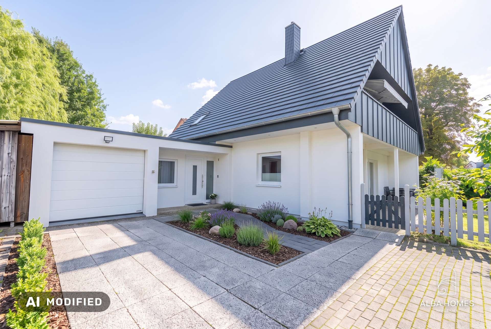 staged - Gepflegte Ankunft mit Garage und einladendem Eingangsbereich