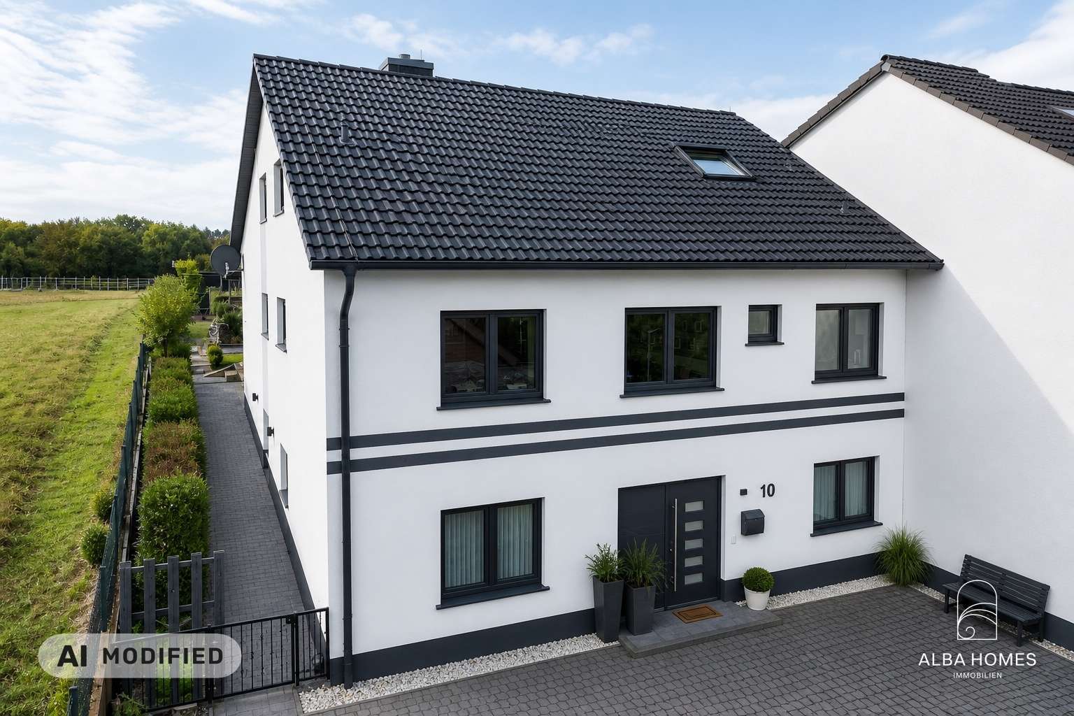 Visualisierung: ein Familienzuhause mit viel Freiraum