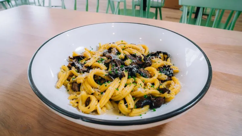 Pasta served for dinner at The Cottage in Pigeon Forge, TN.