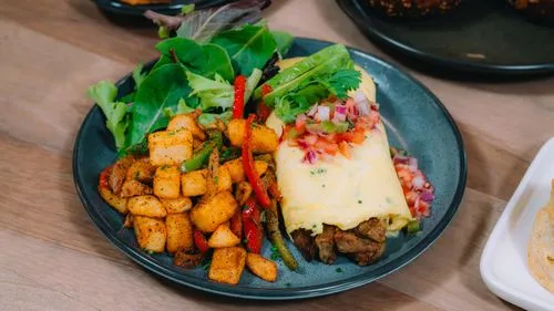 breakfast omelettes served for brunch at The Cottage in Pigeon Forge, TN.