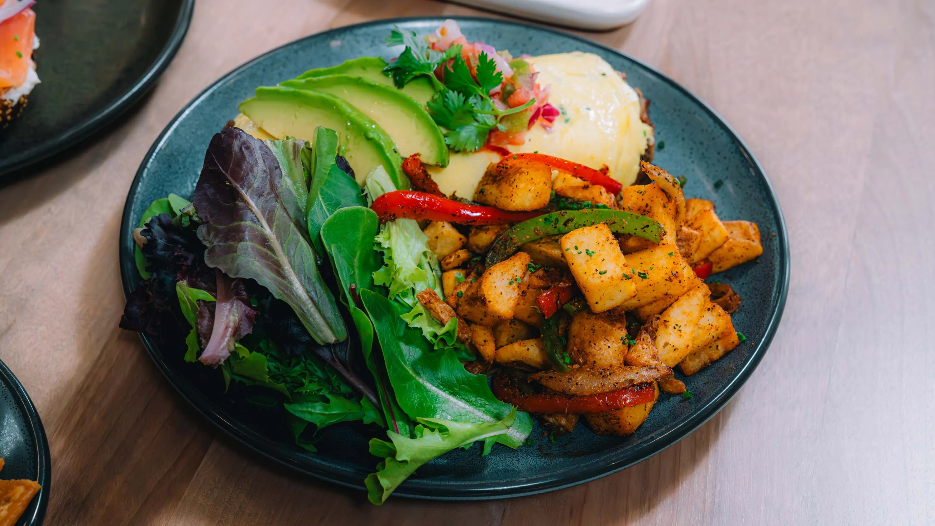 Egg and Cheese Omelettes served for brunch at The Cottage in Pigeon Forge, TN.