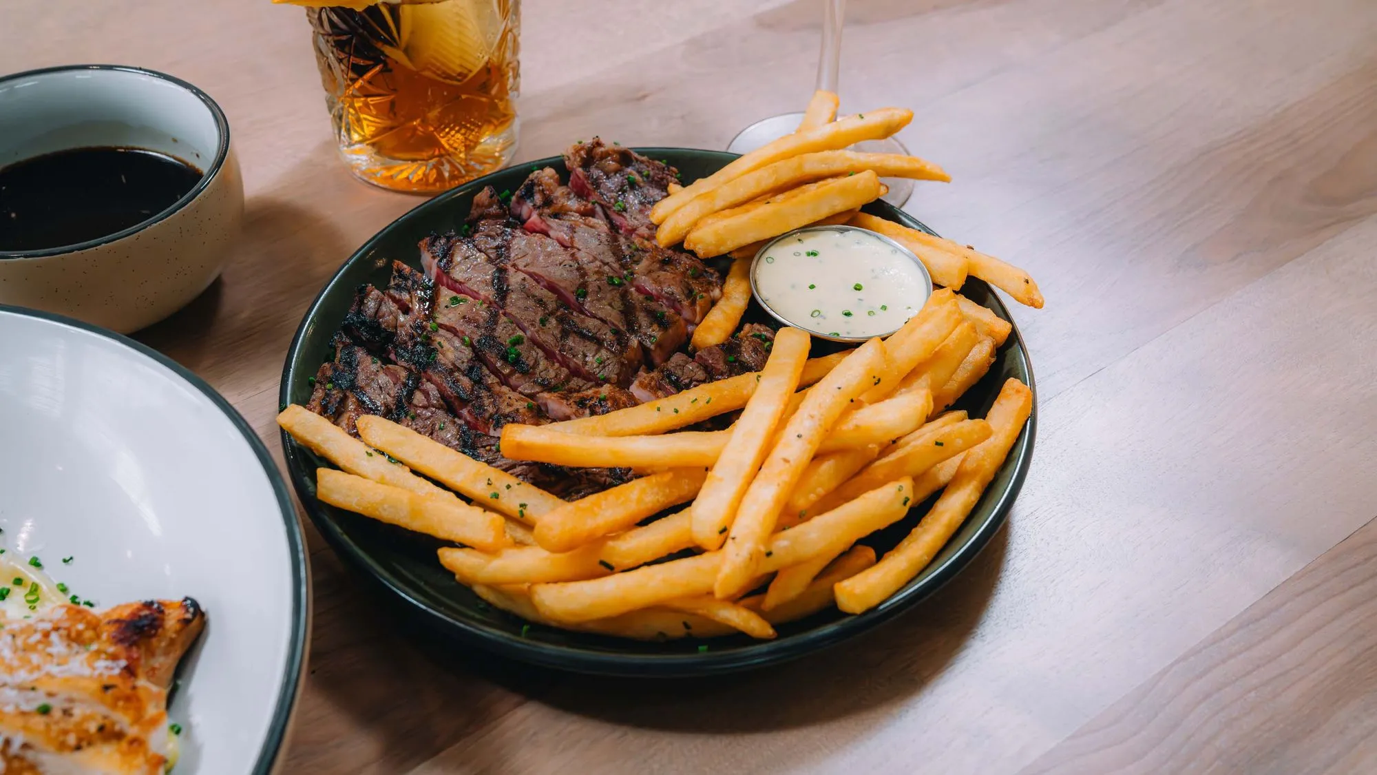 Steak served for dinner at The Cottage in Pigeon Forge, TN.