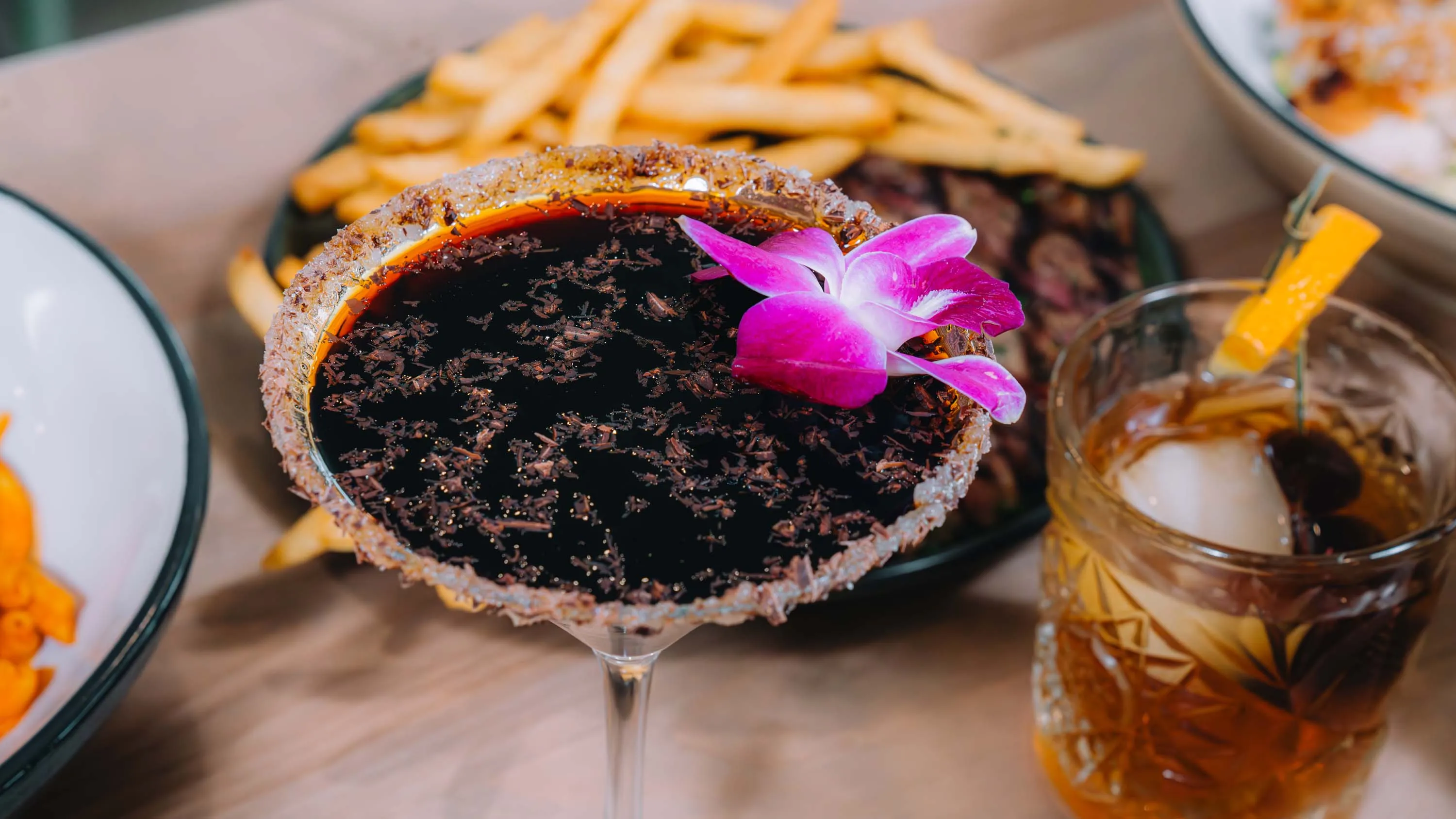 drinks served at the bar at The Cottage in Pigeon Forge, TN.