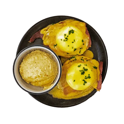 Eggs Benedict served for Brunch at The Cottage in Pigeon Forge, TN.