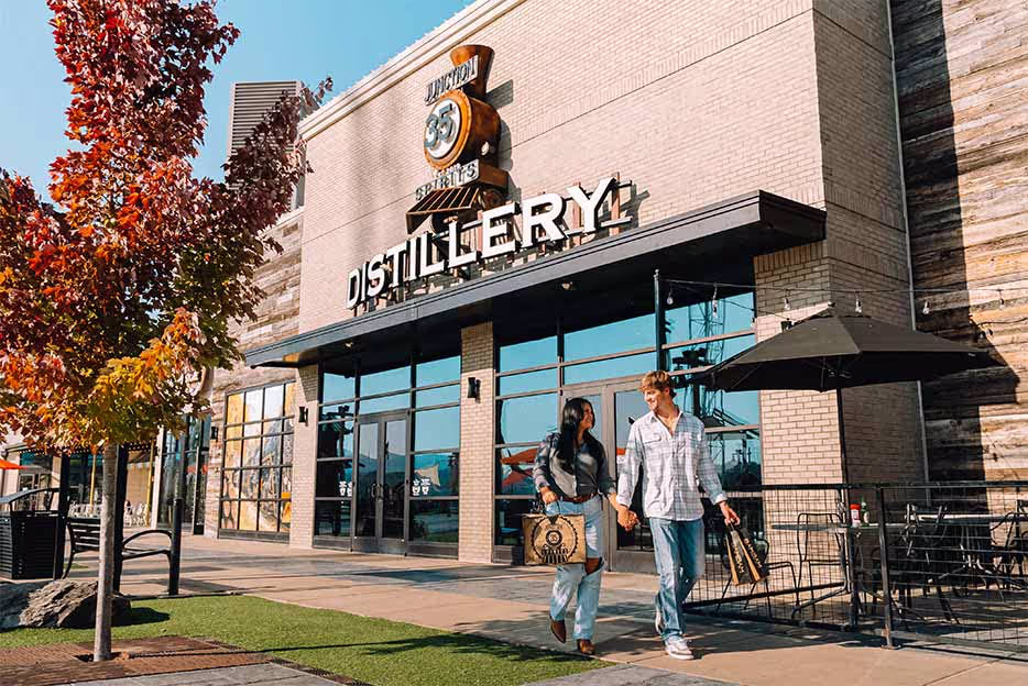 Exterior view of Junction 35 Spirits in Pigeon Forge, Tennessee.