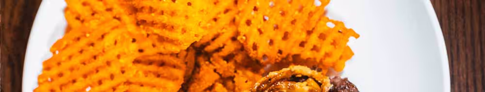 Sweet potato waffle fries at Junction 35 Spirits in Pigeon Forge, Tennessee.