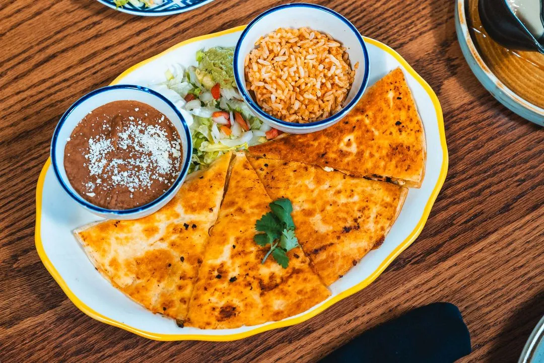 Quesadillas served at the rooftop bar at Azul Cantina in Pigeon Forge, Tennessee