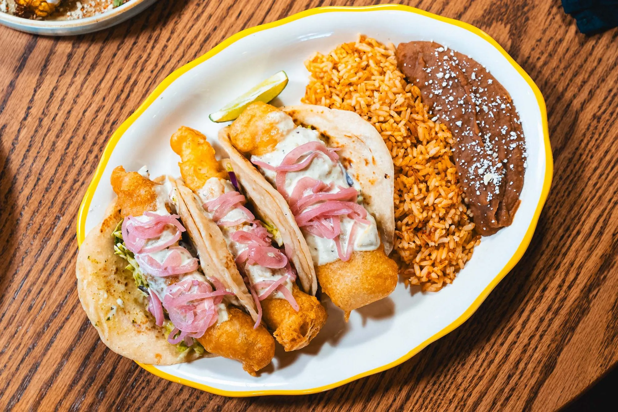 Specialty Tacos served at the rooftop bar at Azul Cantina in Pigeon Forge, Tennessee