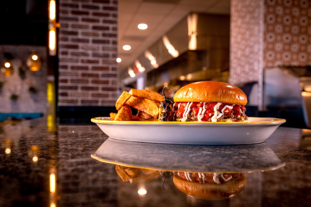 burger at our pigeon forge mexican restaurant