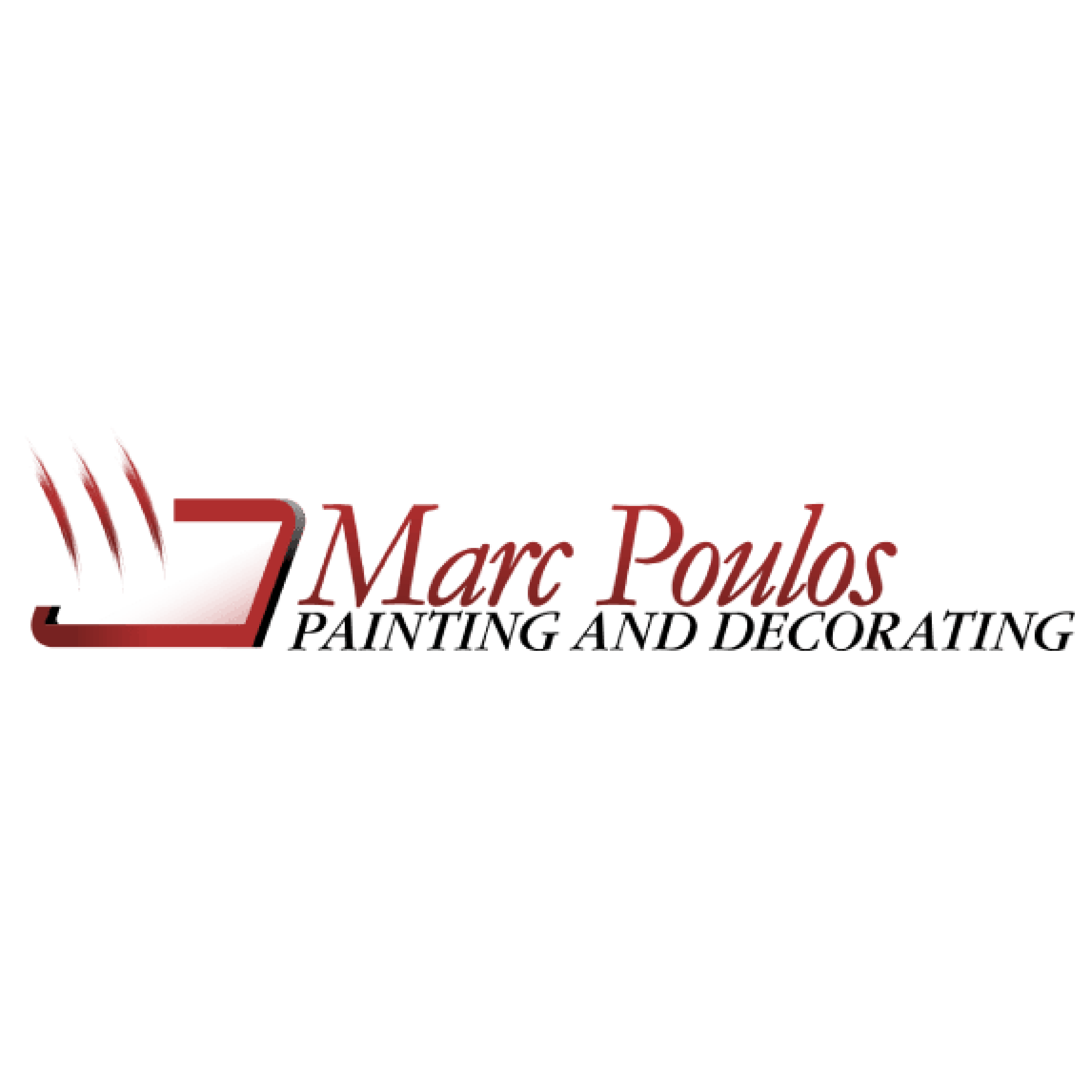 Marc Poulos Catering and Personal Chef logo with a stylized steaming pan icon.