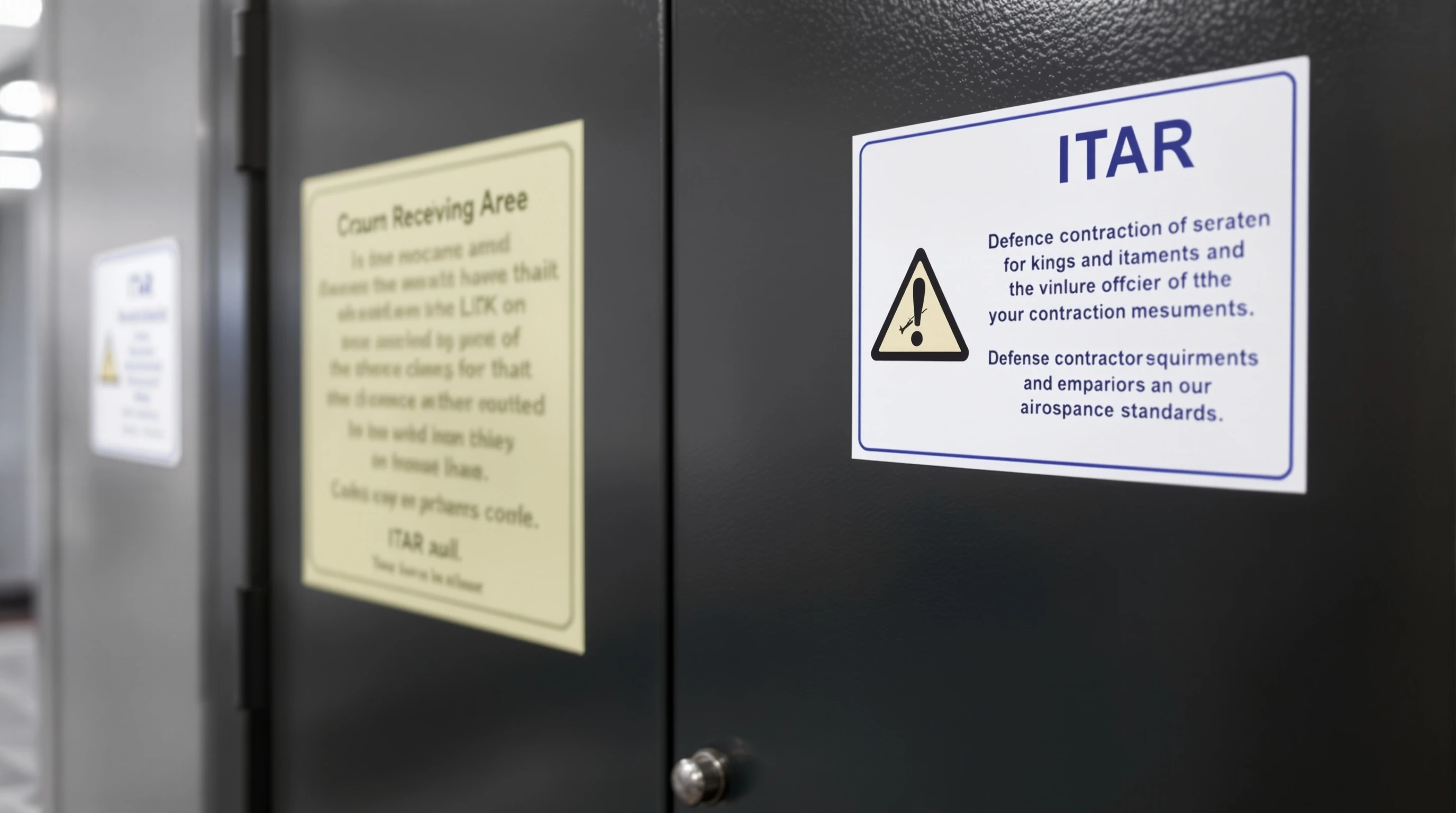 ITAR-controlled receiving area for secure parts handling