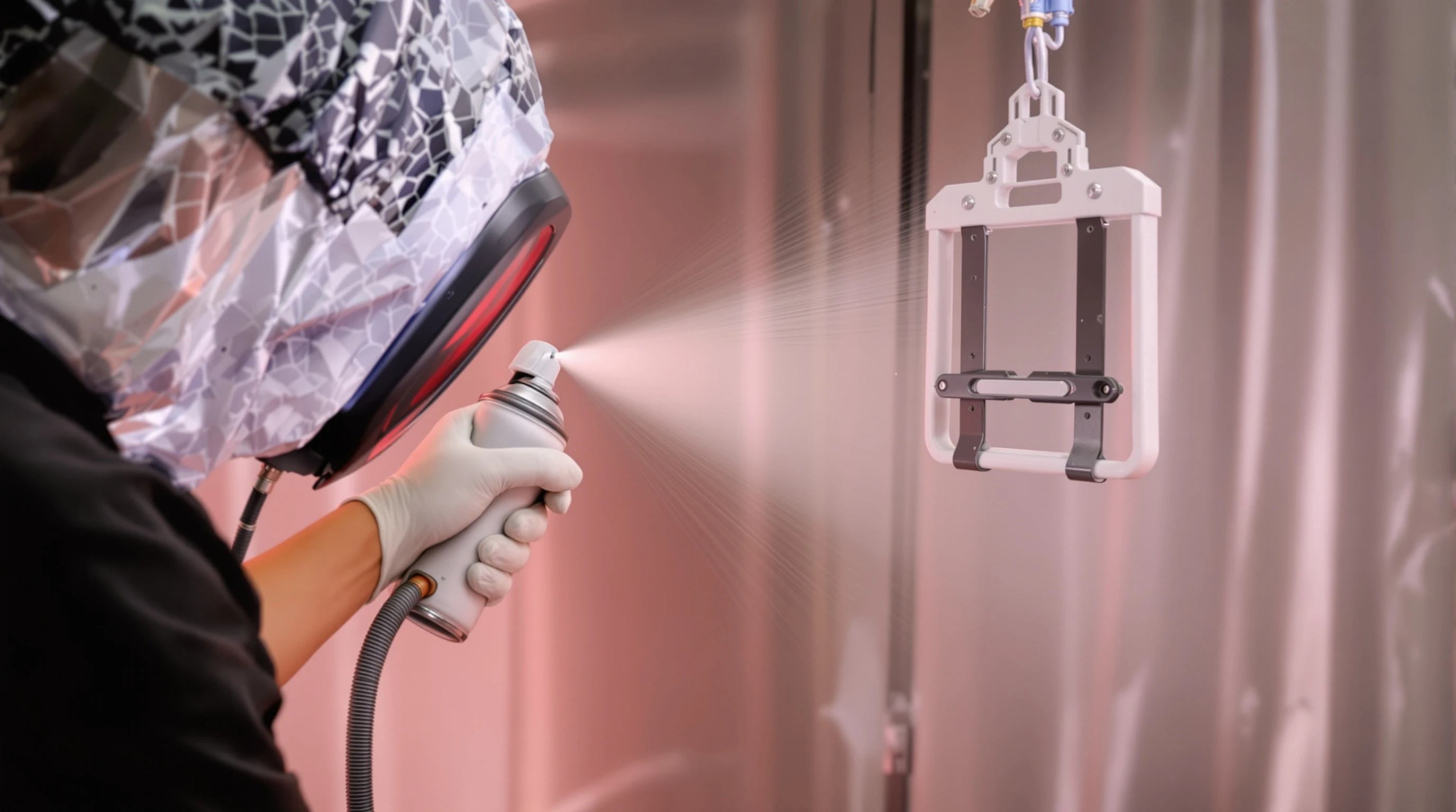 First coat of Cerakote being applied to component surface