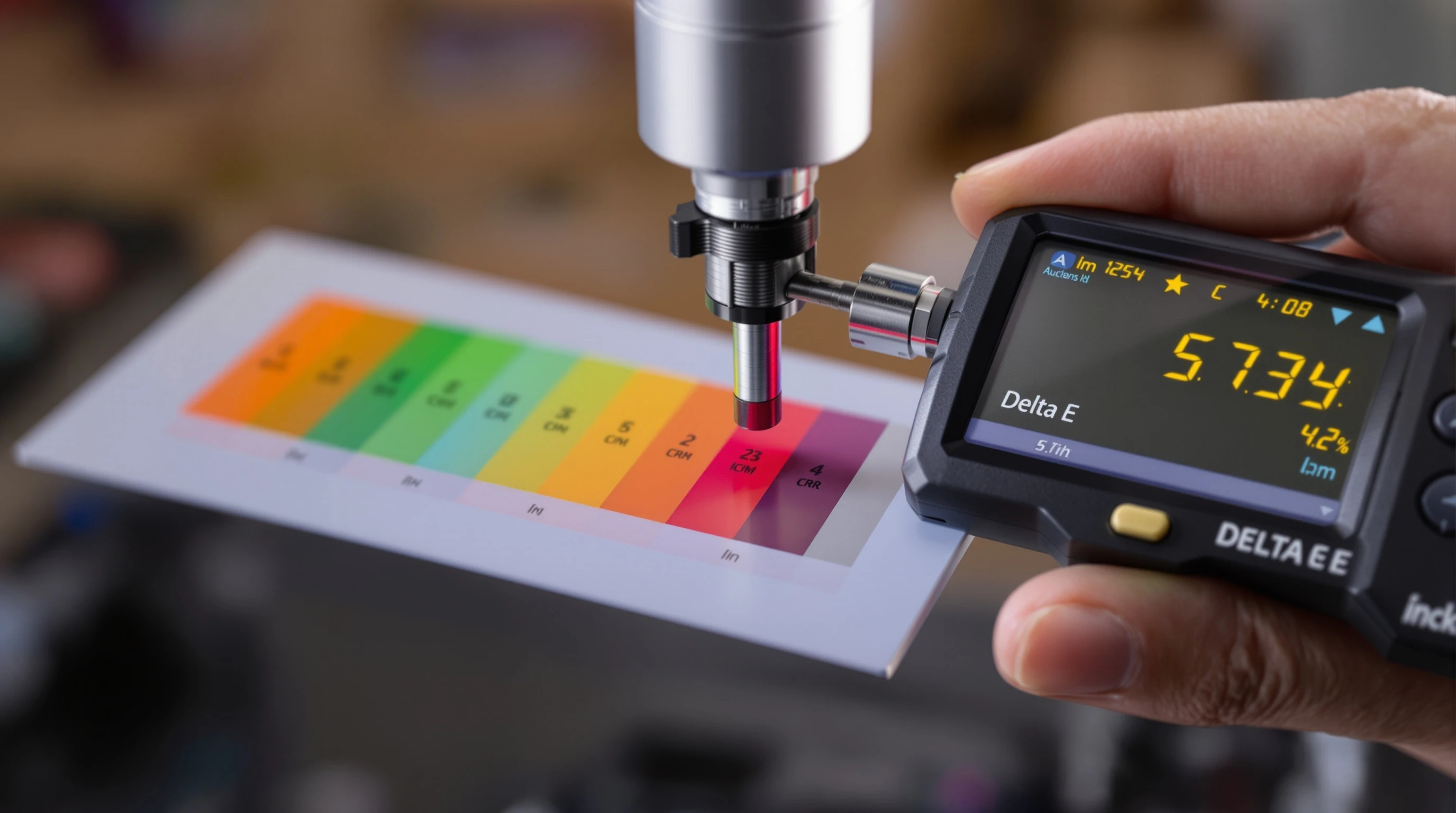 Spectrophotometer color reading for Cerakote coating verification