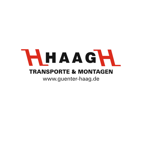 HAAG Transporte & Montagen company logo with website www.guenter-haag.de.