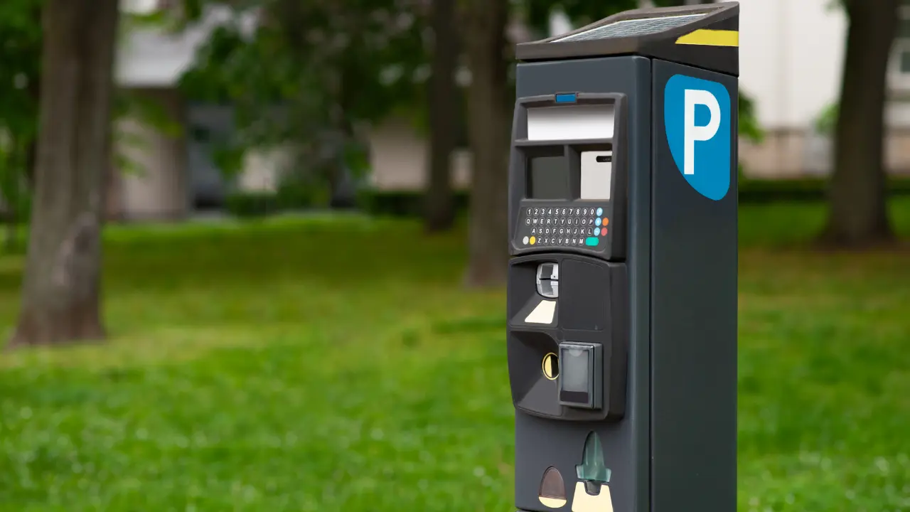 outside pay & display machine