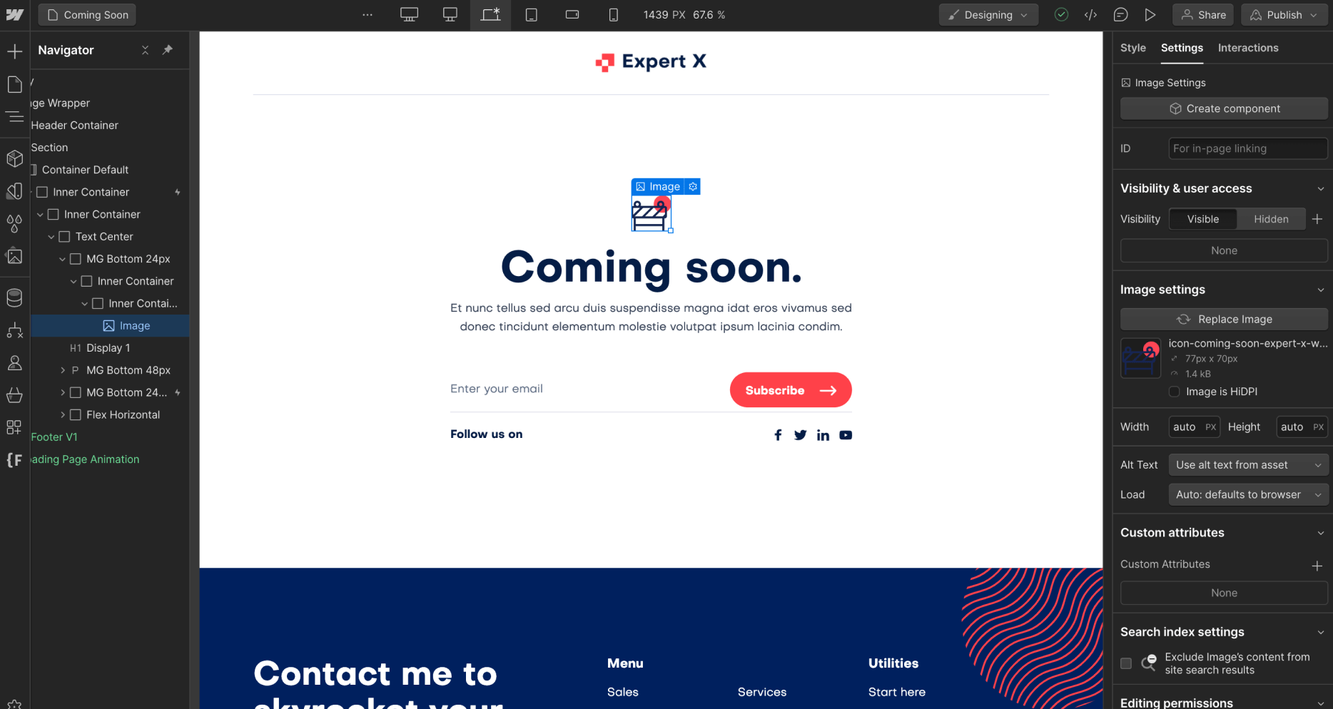 Icons And Graphics - Expert X Webflow Template