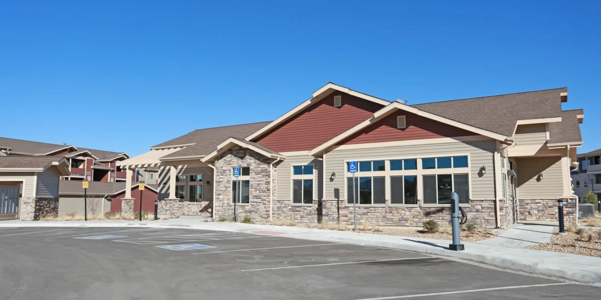 Exterior parking lot