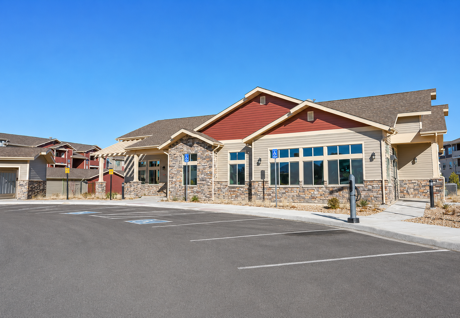 Exterior parking lot