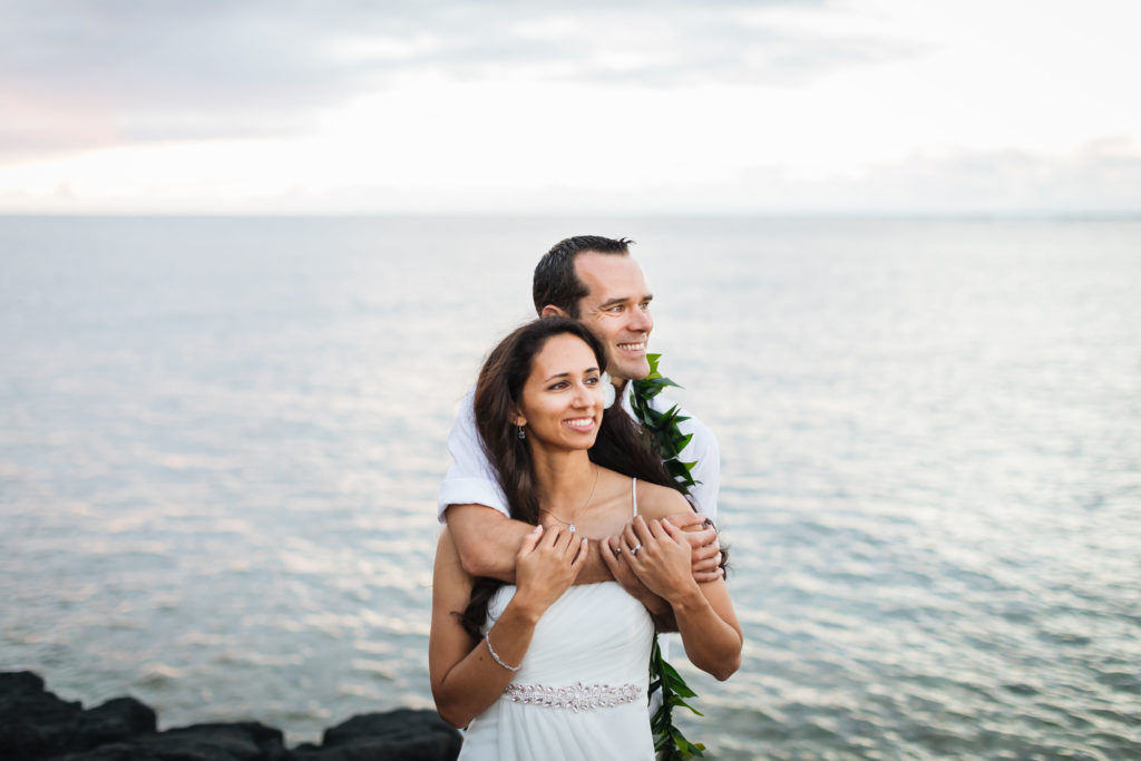 Wedding photo in Kauai.