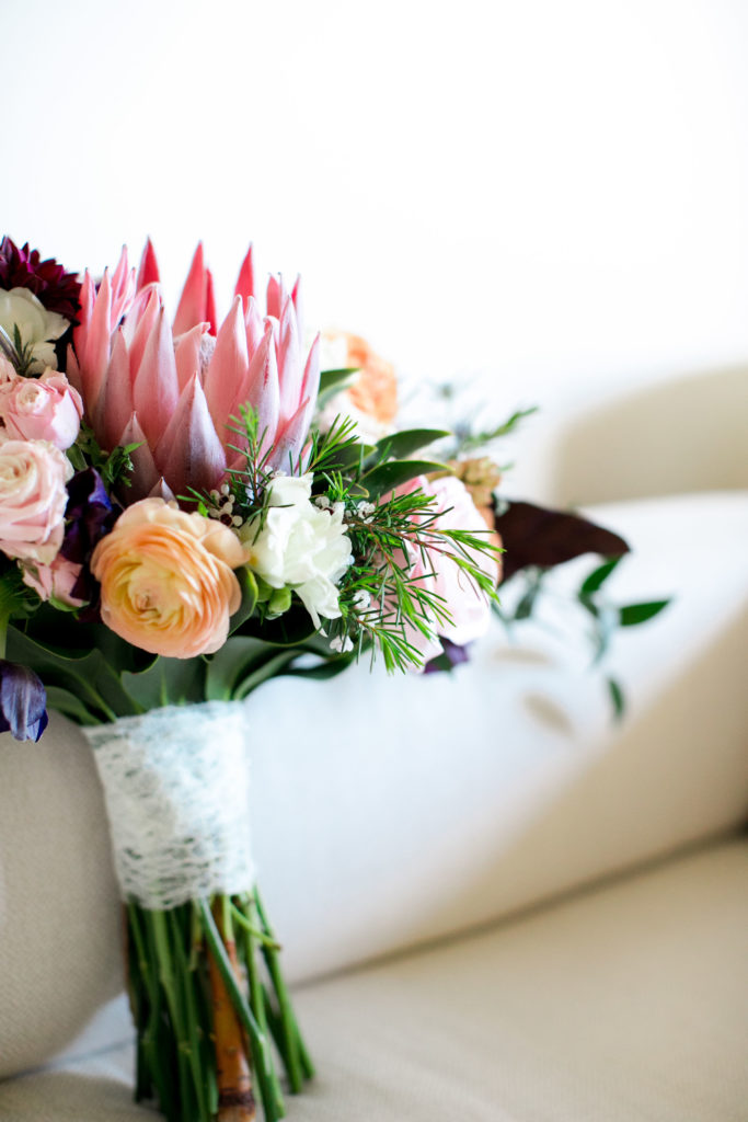 Flower bouquet for a wedding in Hawaii.