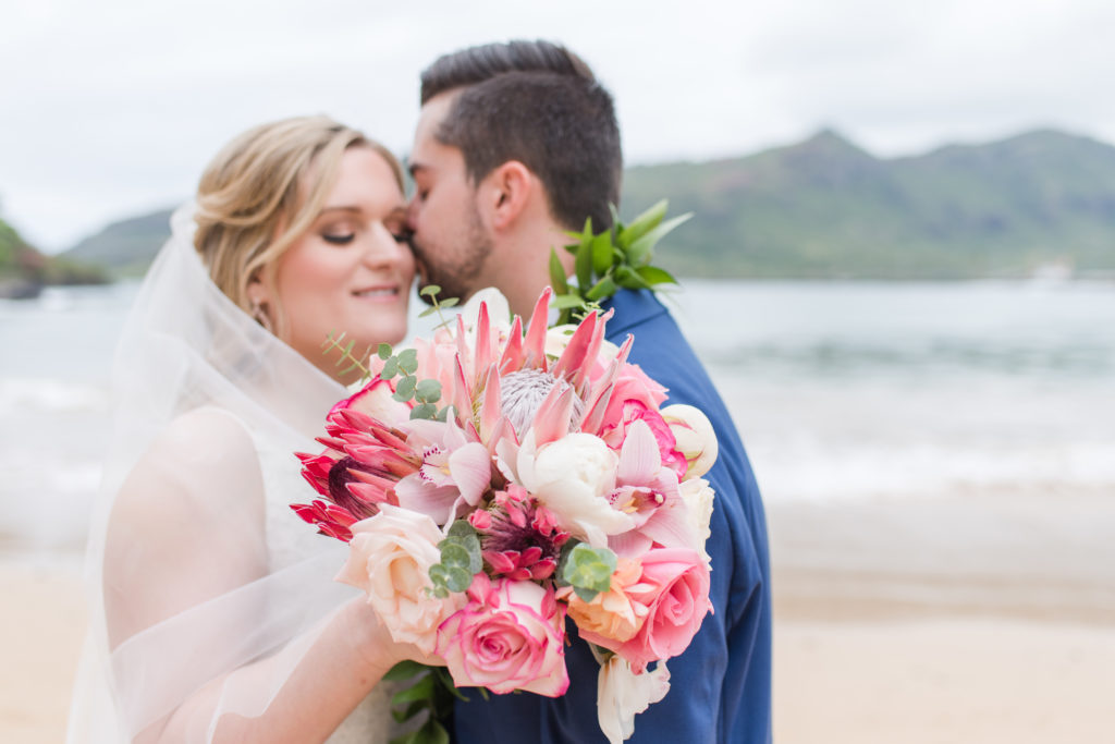 Bride and Groom on their wedding day.