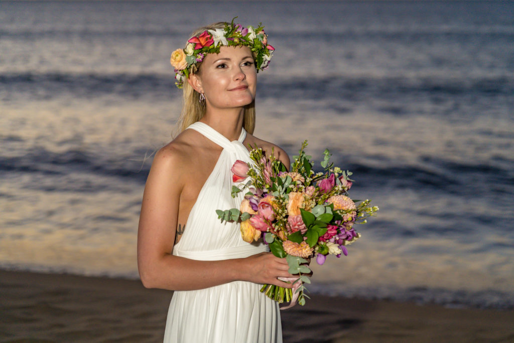 Bride on her wedding day.