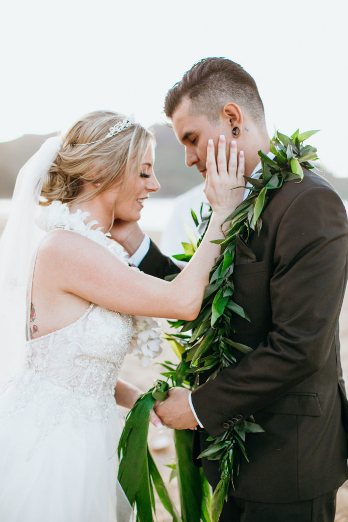 Wedding on the beach in Hawaii.