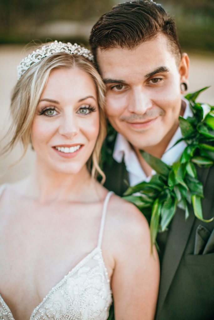 The bride and groom.