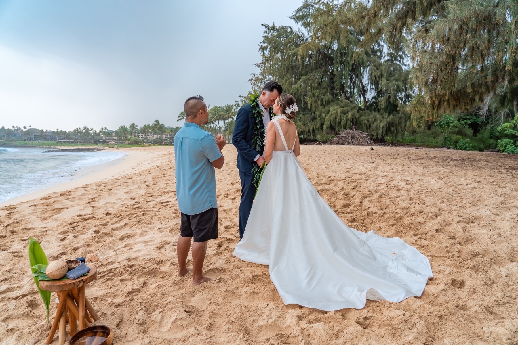 Kauai Elopement Wedding Shipwrecks Beach