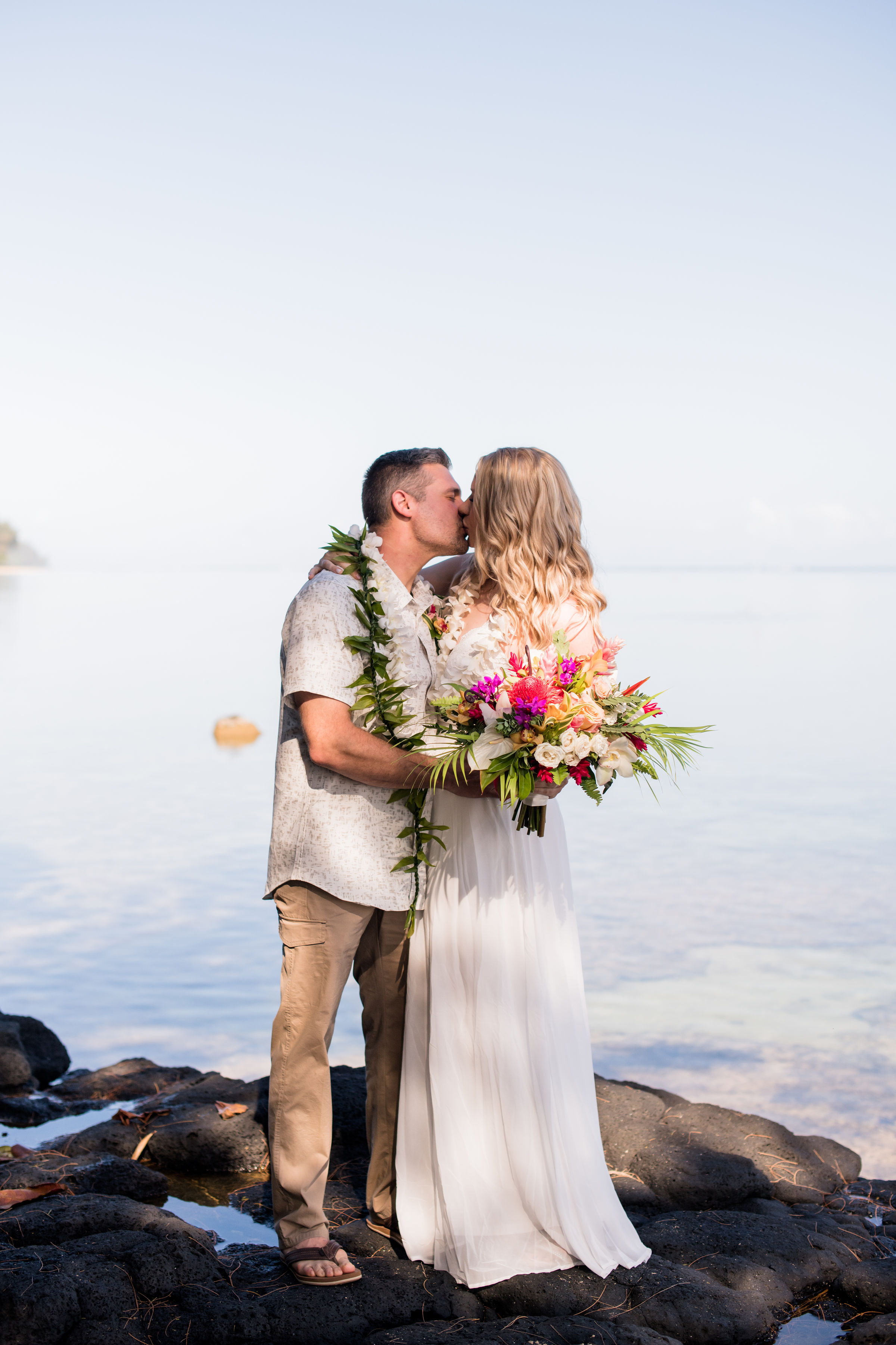 March ceremony at Anini beach for Nora and Joe!