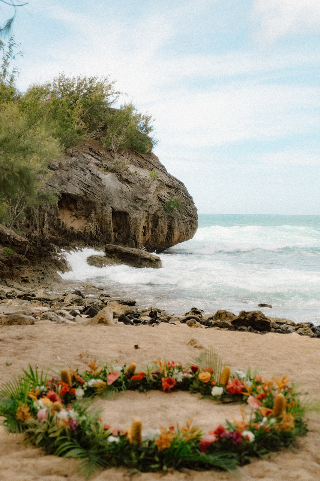 Floral ceremony circle