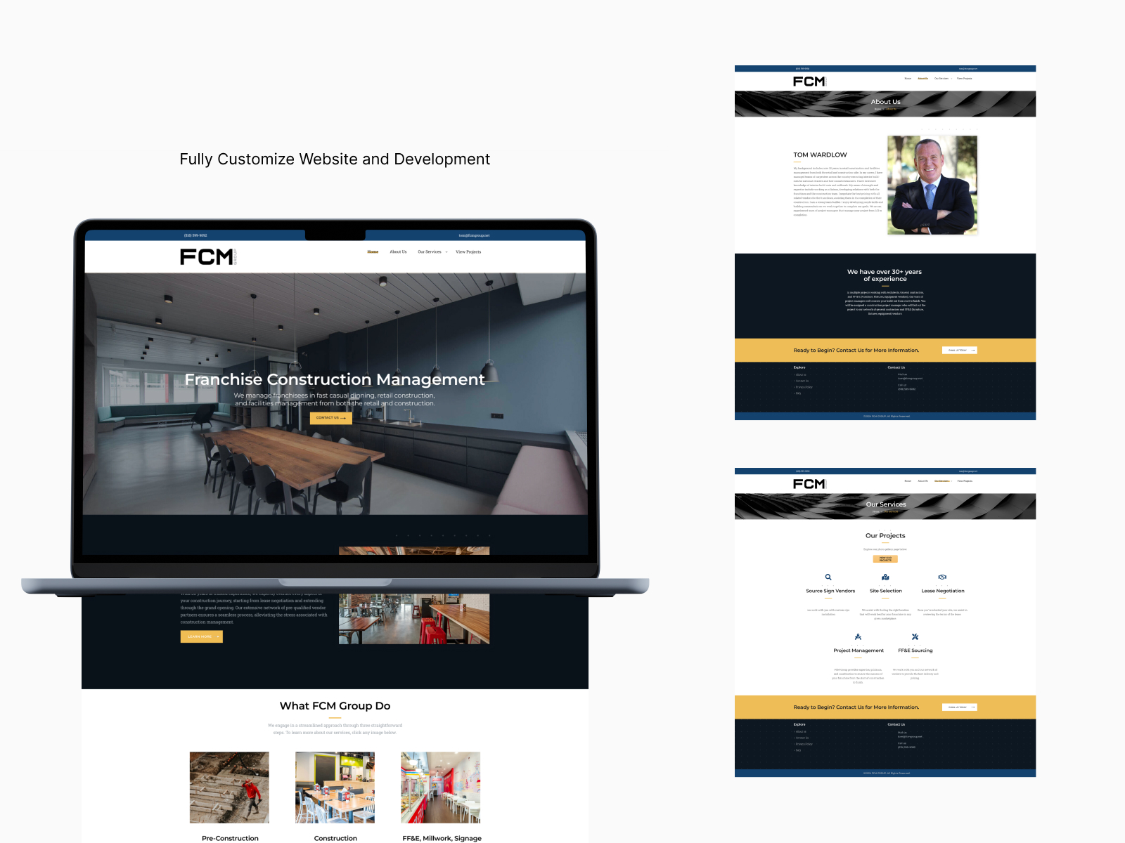 Full Service Construction Management With Integrity.
We manage your construction process from lease negotiation through grand opening. We take the stress out of the process with our network of pre-qualified vendor partners. 
