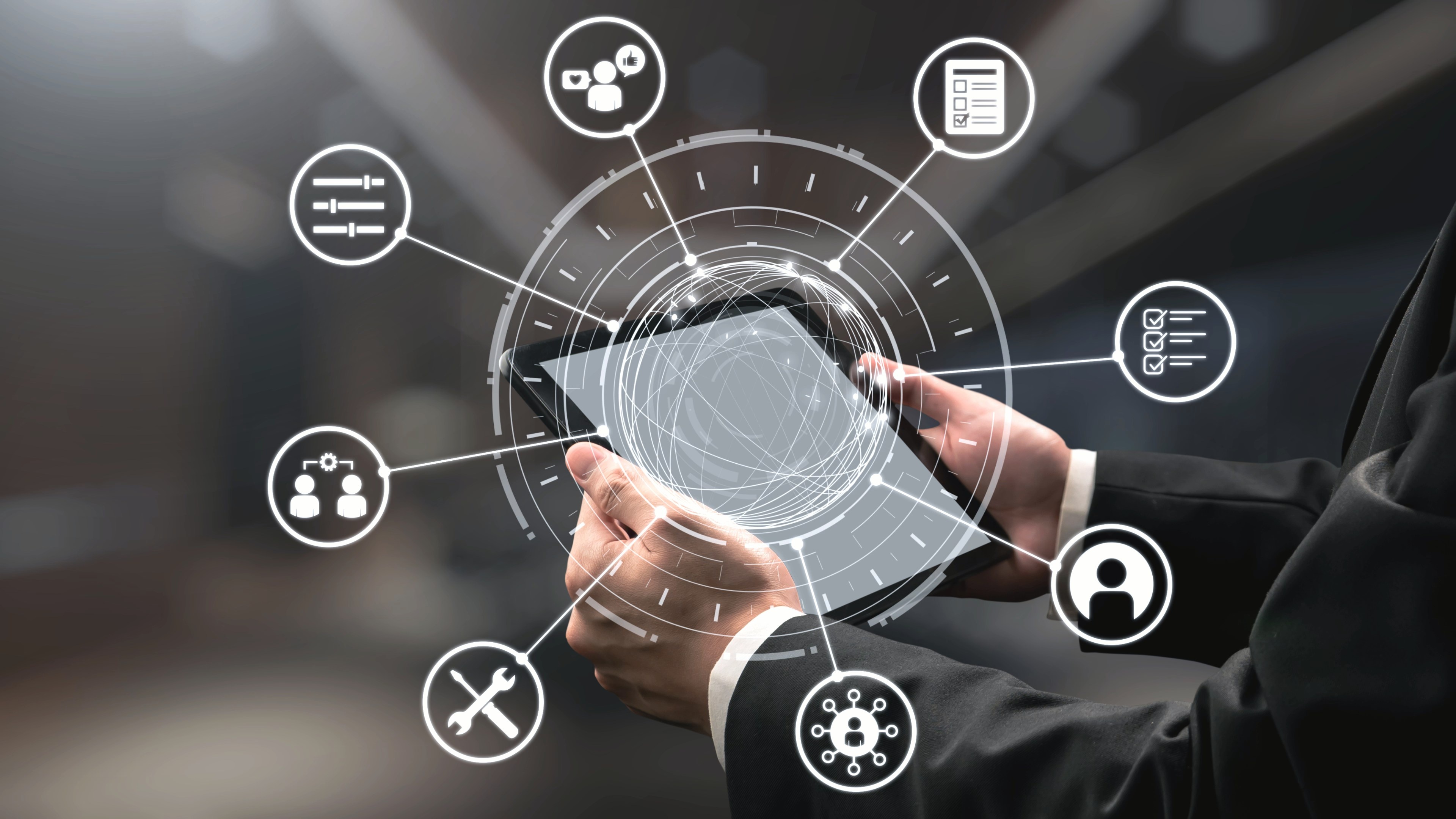 image of passengers checking a map for a public transportation company