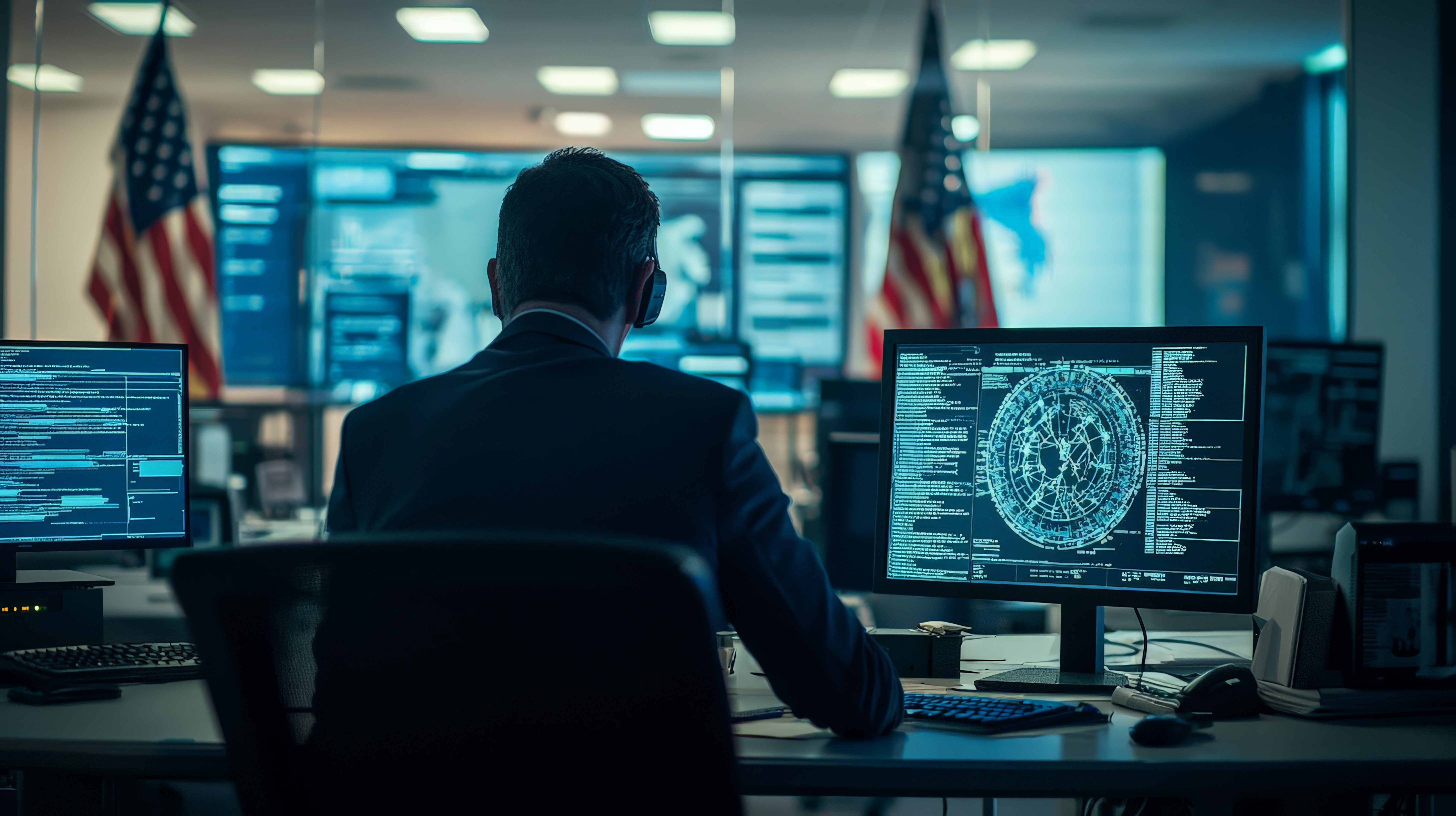 image of a teacher interacting with students using digital tools (for an edtech)