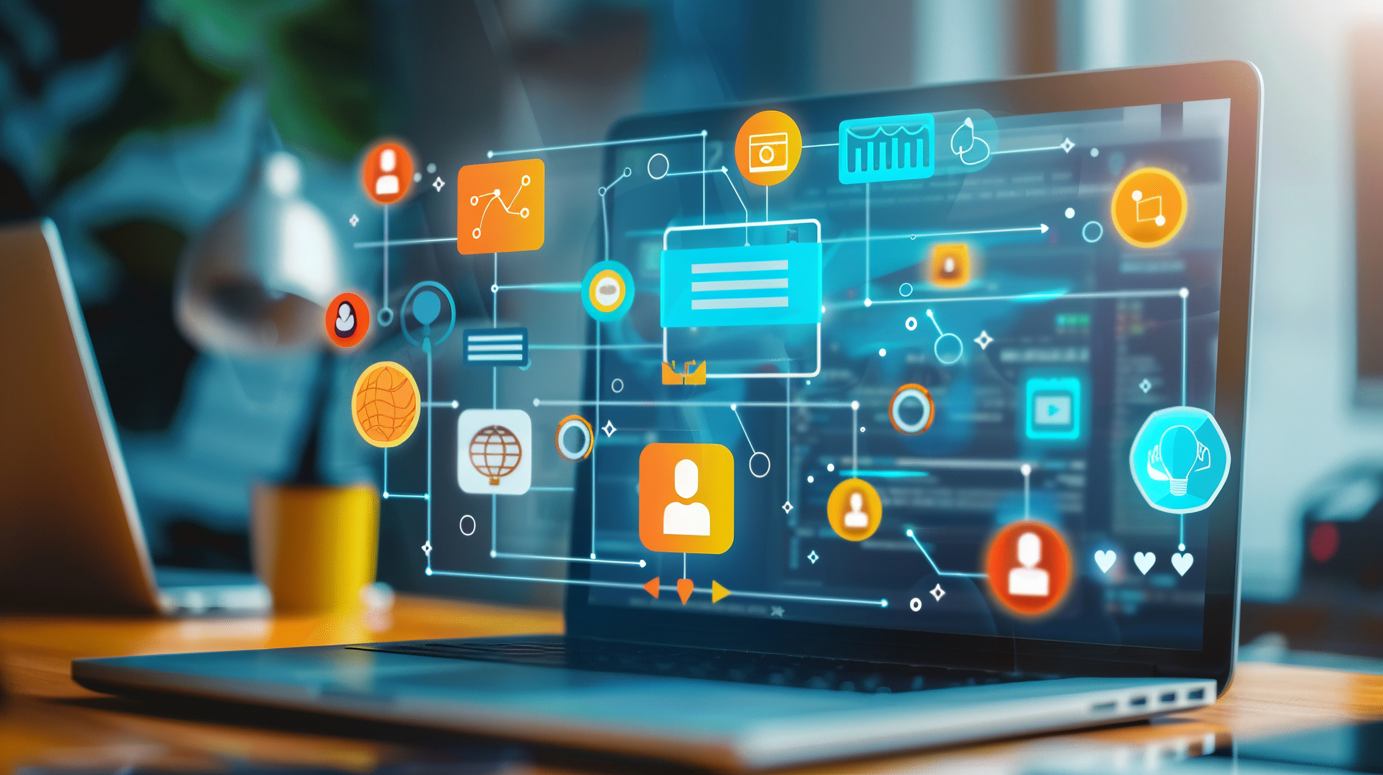 image of teacher using a smartboard (for a edtech)