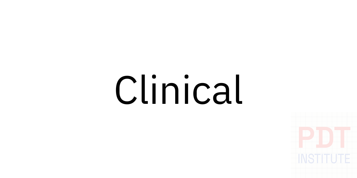 The word Clinical in black text on a white background.