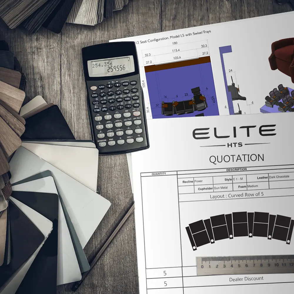 Elite HTS trade quotation documents, product catalogs, and technical specifications