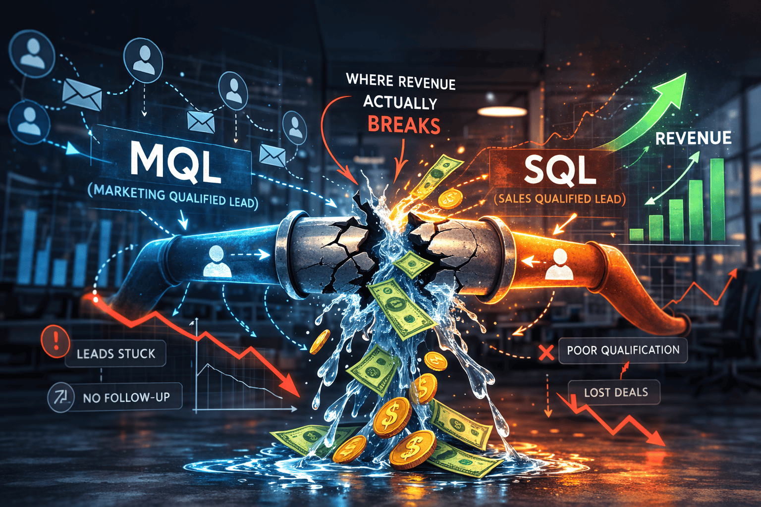 Where Revenue Actually Breaks Between MQL and SQL
