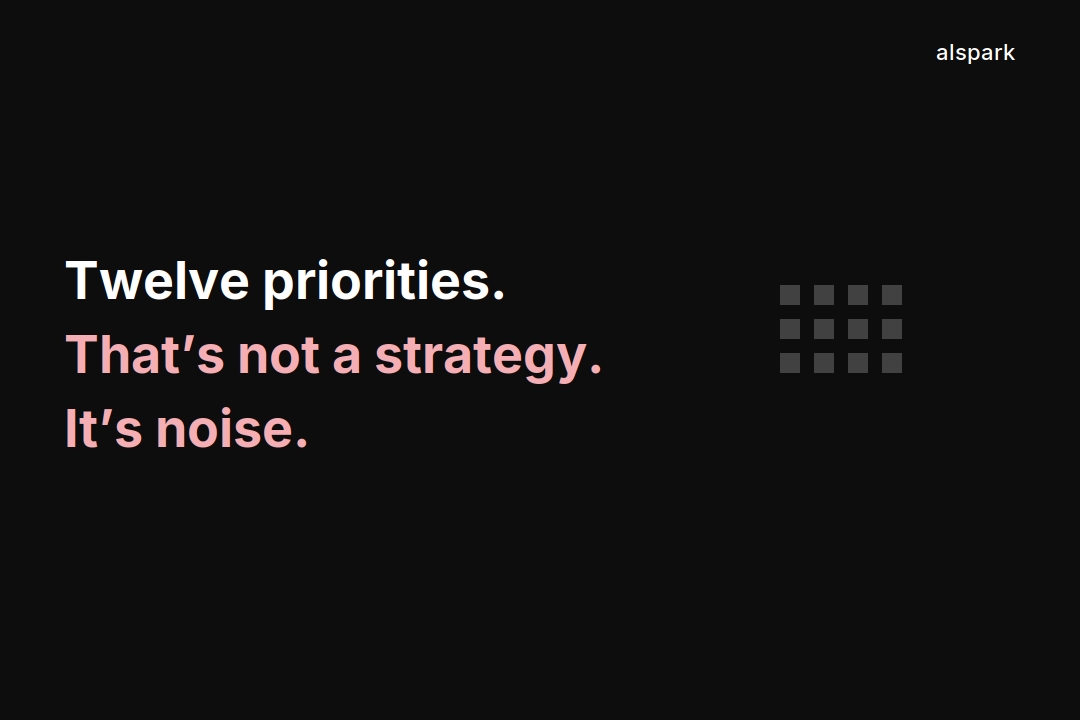 If Your Growth Plan Has 12 Priorities, You Have None