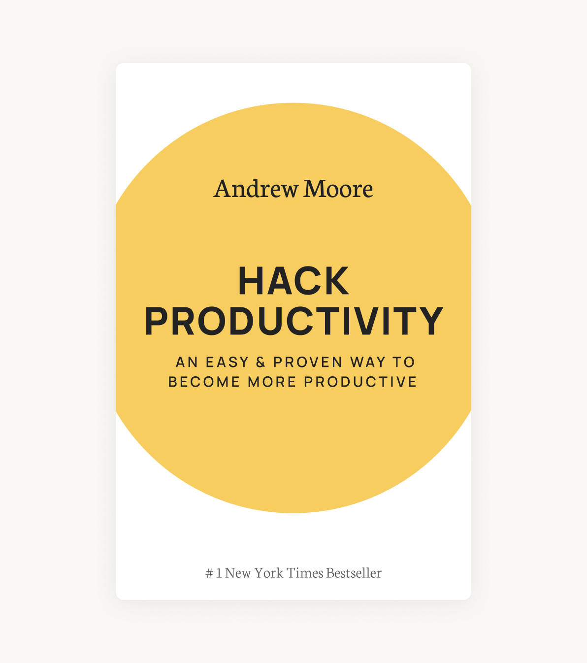Hack Productivity Book -  Normal Cover Print