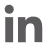 LinkedIn logo with lowercase letters 'in' in dark gray.