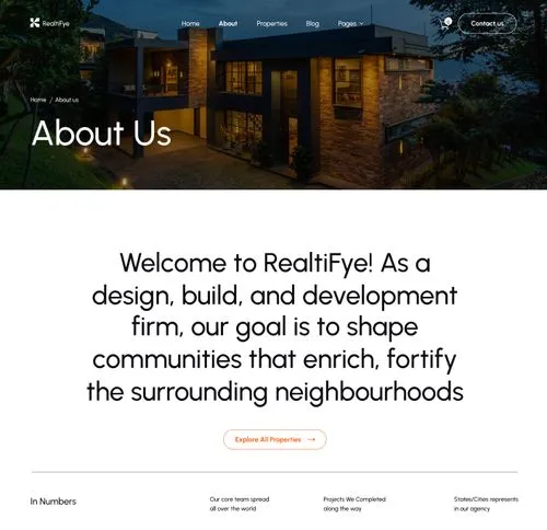 Coverpage page screenshot